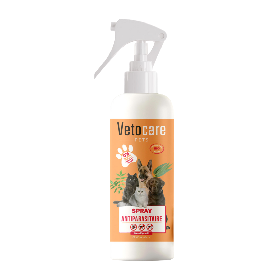Spray antiparasitaire pour chiens et chats – 200 ml