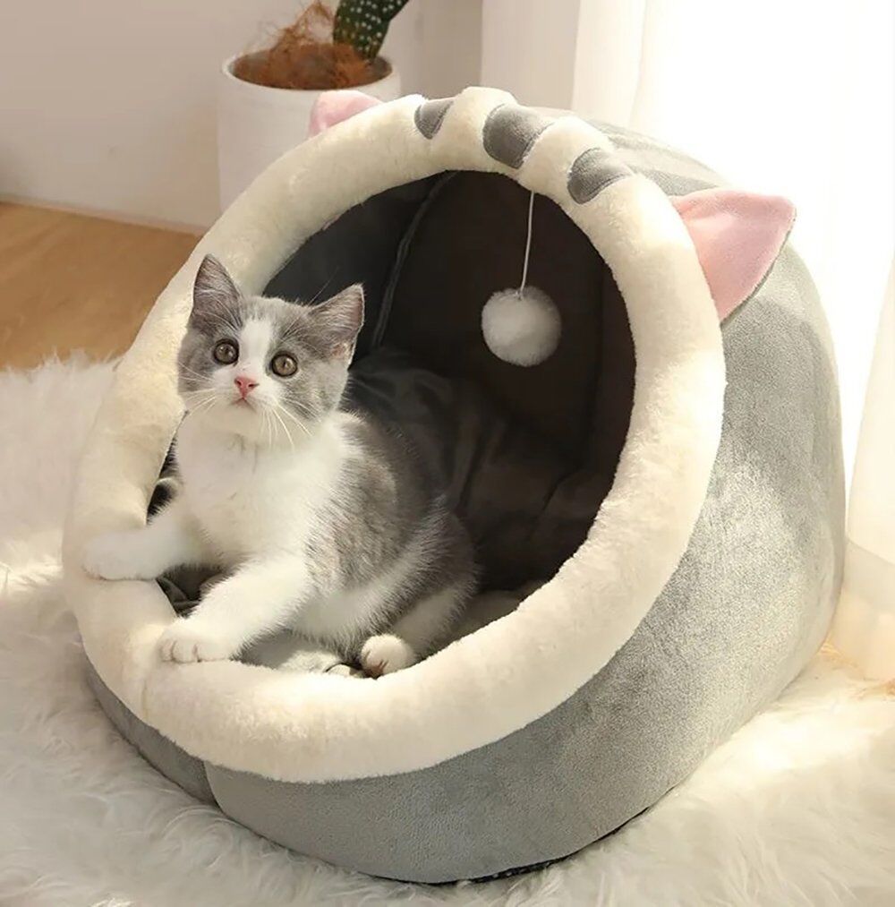 Jouet Plume + Lit Douillet pour Chat thumbnail 3