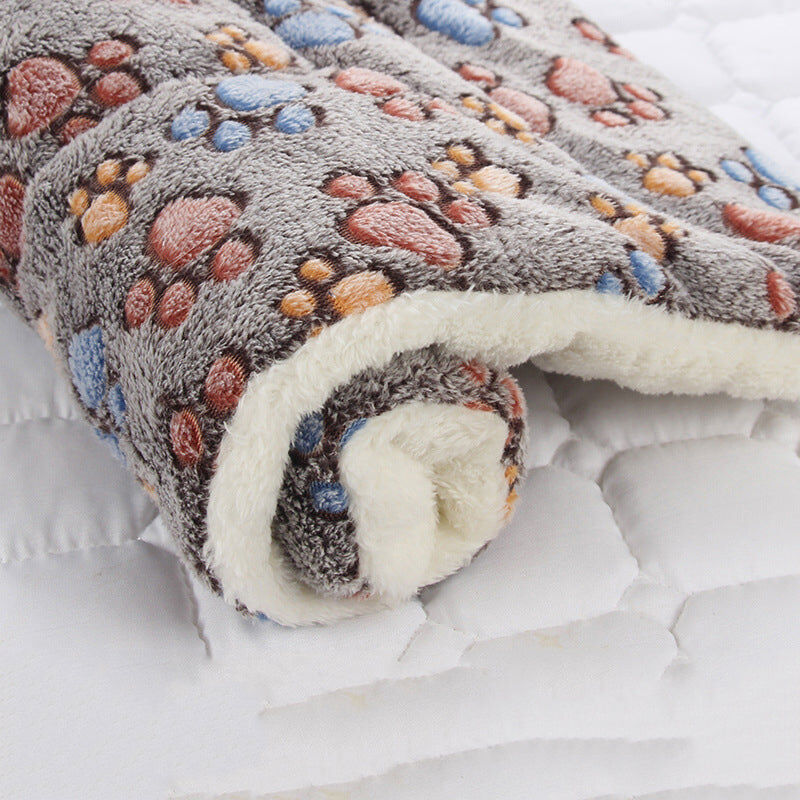Lit pour Chien et Chat - Tapis de Sommeil en Flanelle Douce et Confortable