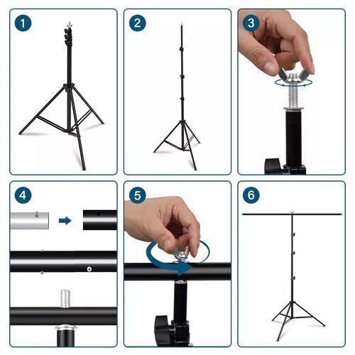 Écran Vert Avec Support Pour Studio Et Tournage Vidéo En Direct thumbnail 3