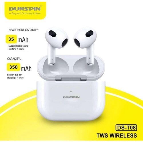 Écouteurs sans Fil Ds-t08 Haute Qualité+pochette en Silicone