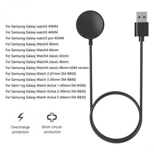 Câble de Charge Magnétique pour Samsung Galaxy Watch 5/4/3/active – Usb Rapide