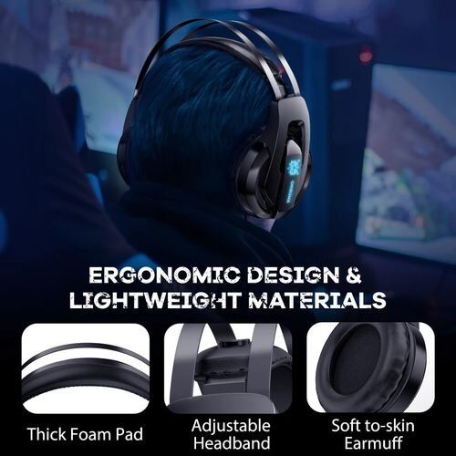 Casque de Jeu K16 Rgb Filaire avec Micro Hd