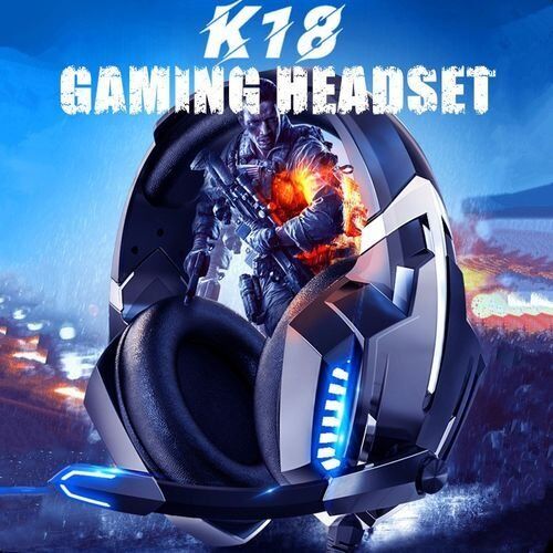 Casque de Jeu Playstation Filaire Stéréo Casque de Jeu Casque avec Microphone Led Lumières pour Pc Ordinateur Portable Tablette Xbox One