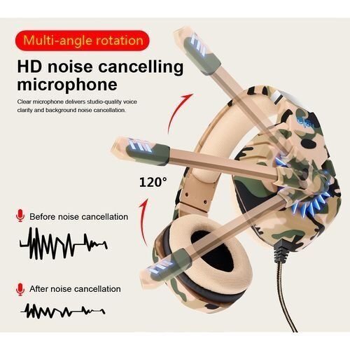 Casque Gamer Filaire Son 7.1 Surround Gaming Heaphones