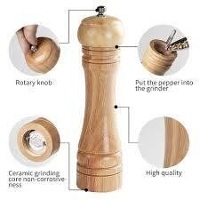 Moulin à Poivre et Épices Manuel en Bambou – Design Élégant – Couleur Naturelle-21/2cm