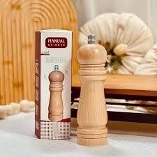 Moulin à Poivre et Épices Manuel en Bambou – Design Élégant – Couleur Naturelle-21/2cm thumbnail 4