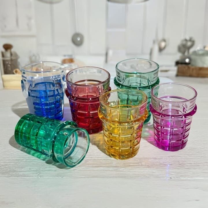 12 Verres À Thé Colorés – Ensemble Élégant thumbnail 4
