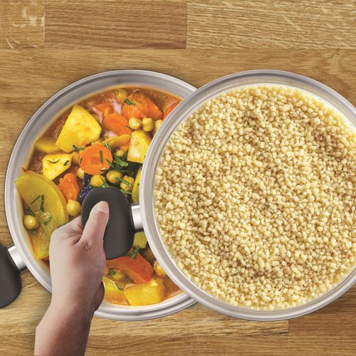 Couscoussier Inox + Couv En Verre 24cm Primary