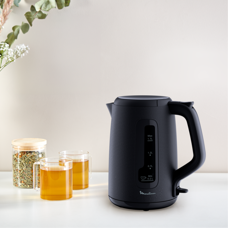 BOUILLOIRE MORNING 1,7L 2400W NOIR BY2M0810 MOULINEX