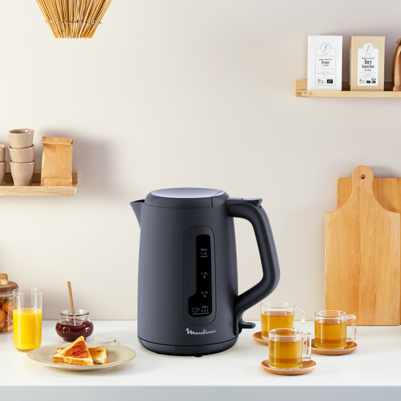 BOUILLOIRE MORNING 1,7L 2400W NOIR BY2M0810 MOULINEX thumbnail 3