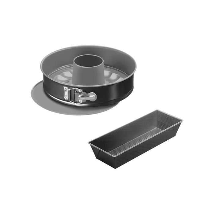 SET 3PCS MOULES CAKE EASYBAKE NOIR J174S274 TEFAL