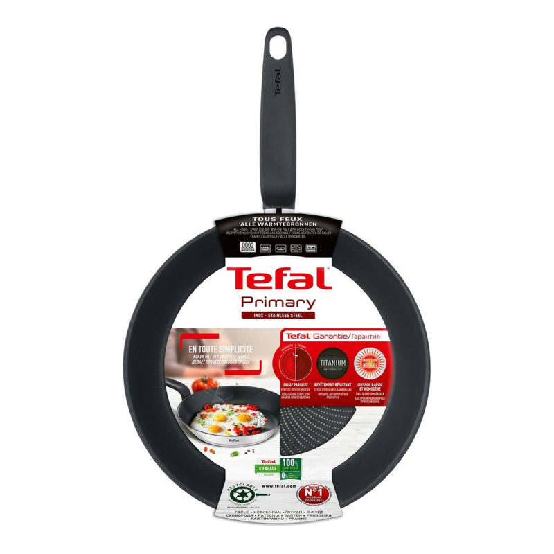 POELE INOX 30CM PRIMARY E3090704 TEFAL thumbnail 2