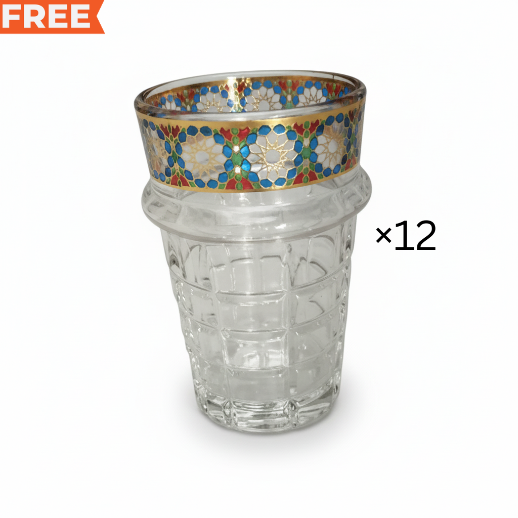 Pack Service À Thé Traditionnel Marocain En Bronze thumbnail 4