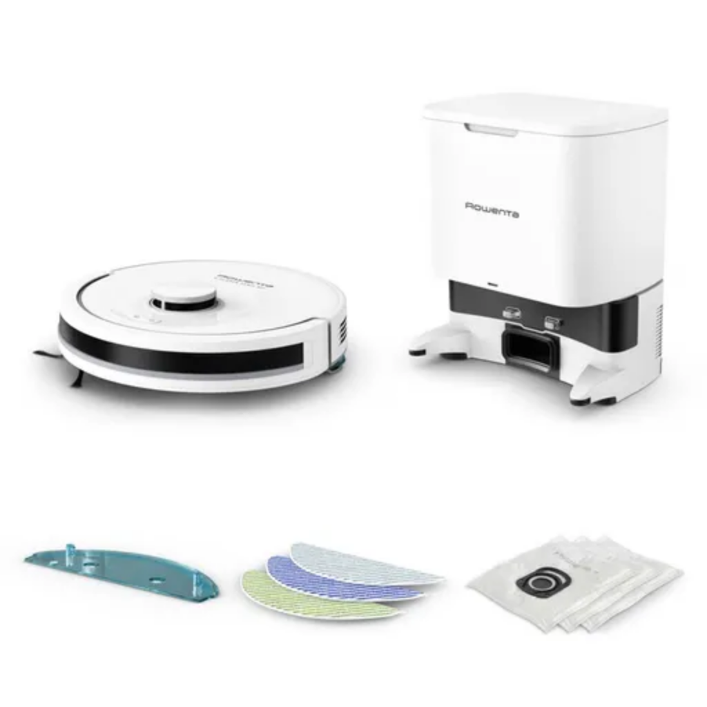 ASPIRATEUR ROBOT LAVEUR X-PLORER SERIE90+ AVEC STATION DE VIDANGE AUTOMATIQUE RR8797WH ROWENTA