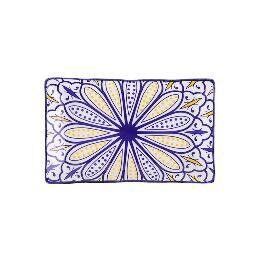 Set 2 Assiettes Bleu Rectangulaire 25cm/12cm pour Salades, Gâteaux et Apéritifs thumbnail 3