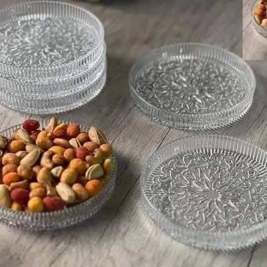 Set 6 Assiettes 12 Cm En Verre