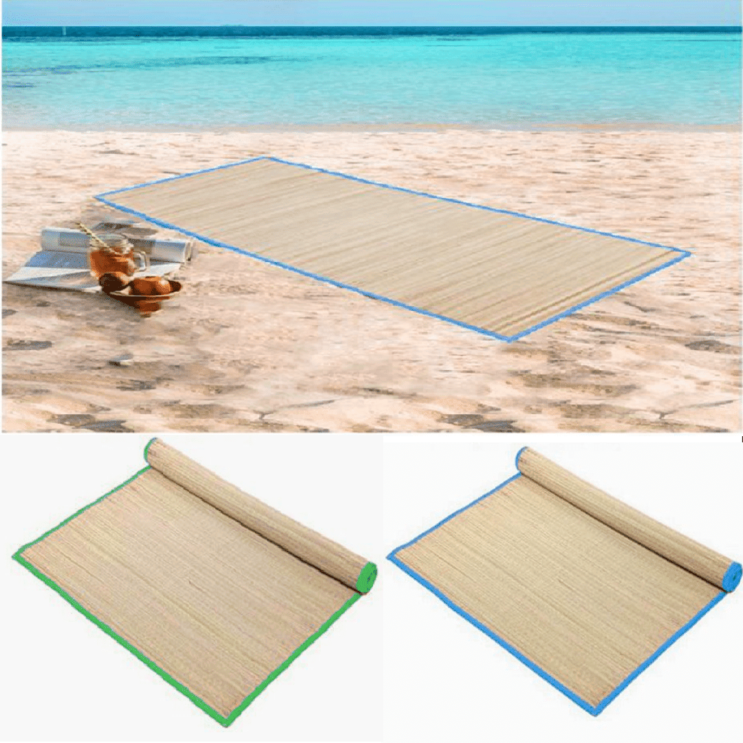 Tapis de Pique nique en Paille Pliable pour l’Extérieur (colleur aléatoire)