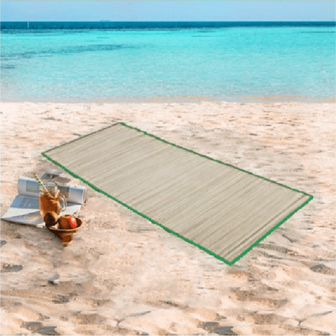 Tapis de Pique nique en Paille Pliable pour l’Extérieur (colleur aléatoire)