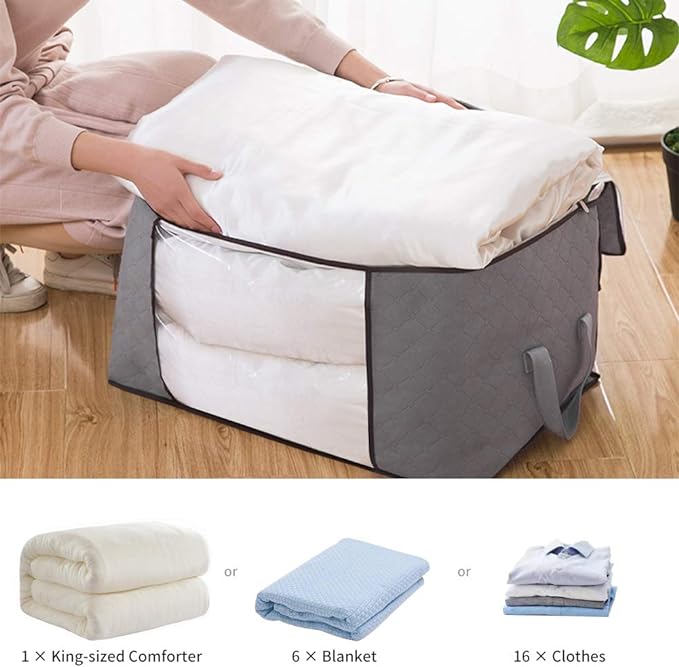 Optimisez votre Espace avec notre Sac de Rangement Pliable pour Vêtements 60x45x30 cm