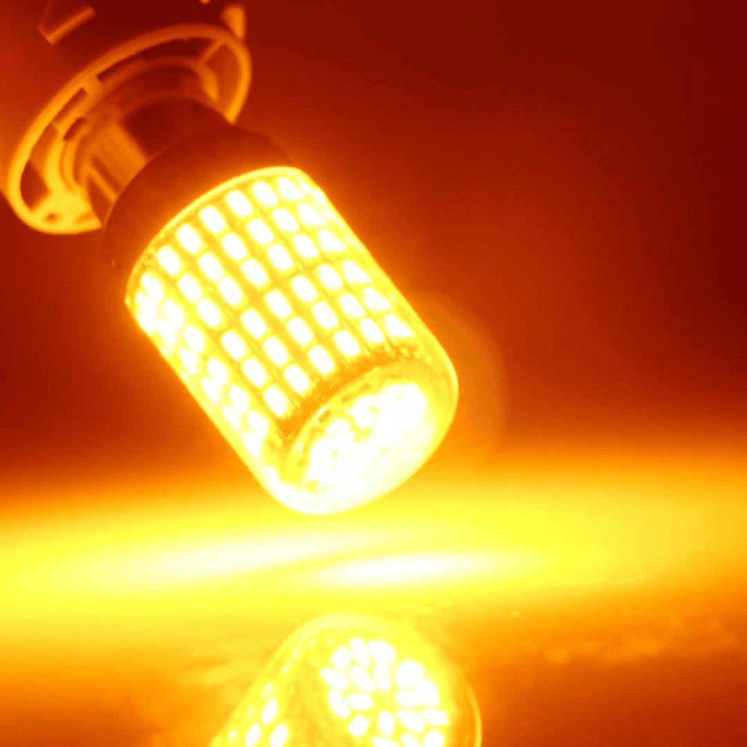 Paire d’ampoules LED jaunes pour clignotants avant/arrière – Compatibles Canbus sans erreur