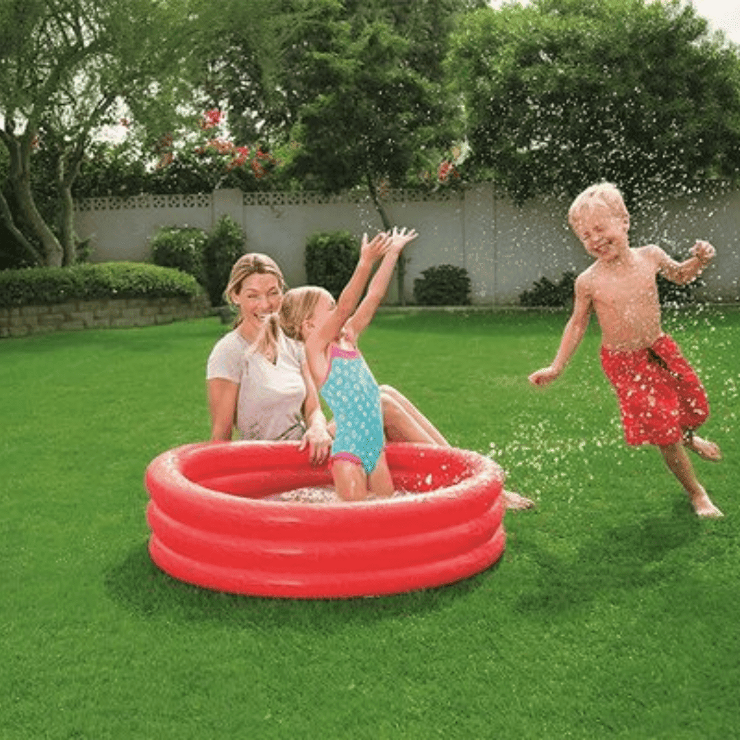Piscine enfant compacte et facile à gonfler, dimensions idéales 122×25 cm (colleur aléatoire) thumbnail 4