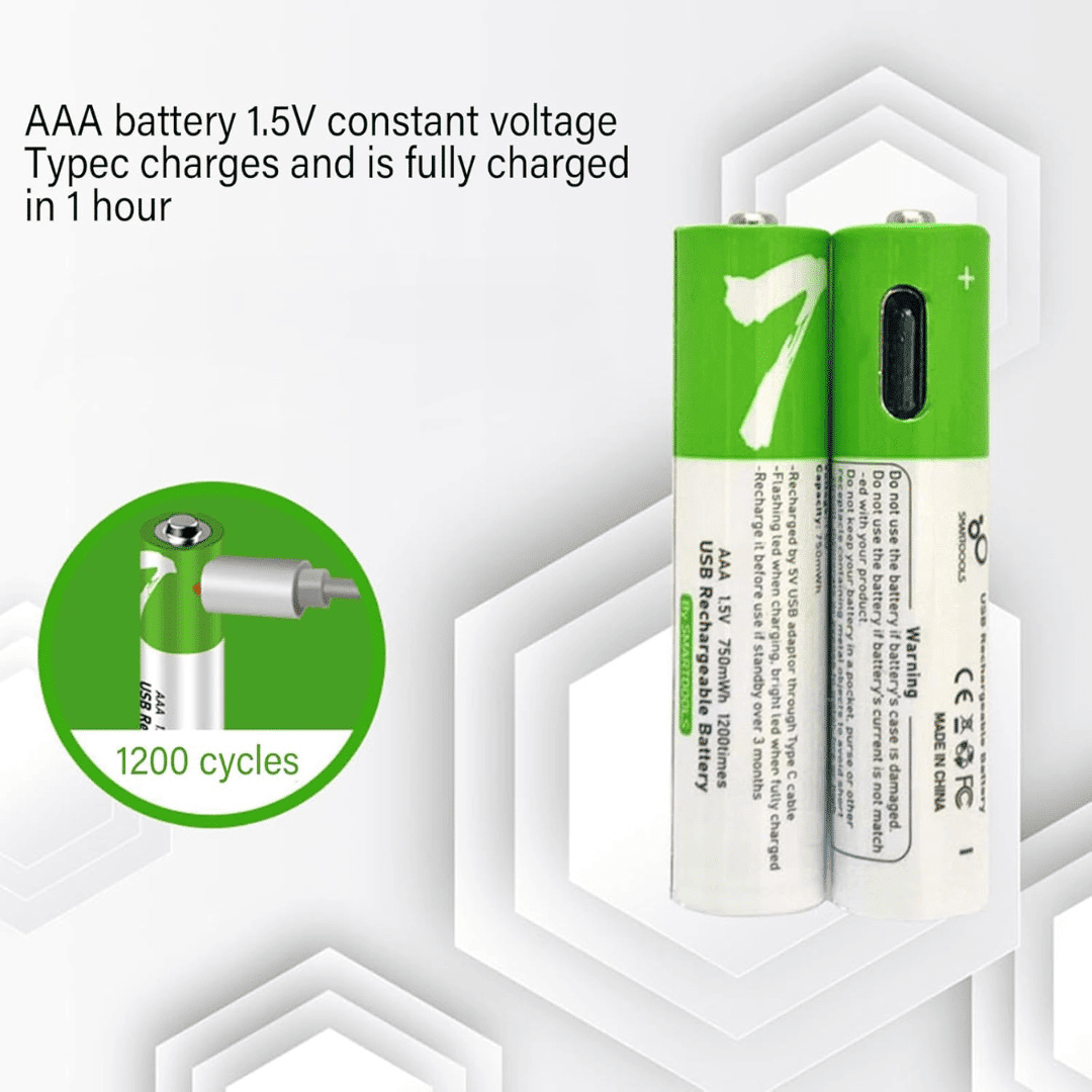 Batterie Lithium-ion AAA Rechargeable 1.5V – Longue Durée pour Vos Appareils