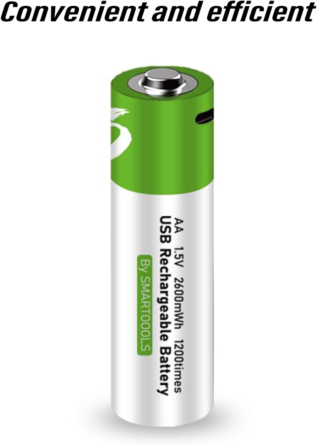 Batterie AA 1,5 pouces 2600mWh pour appareil USB avec prise USB