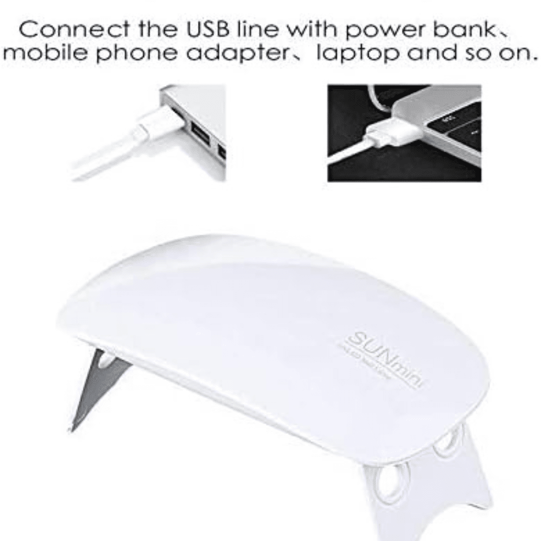 Mini lampe UV LED pour vernis Gel, design souris avec câble USB thumbnail 4