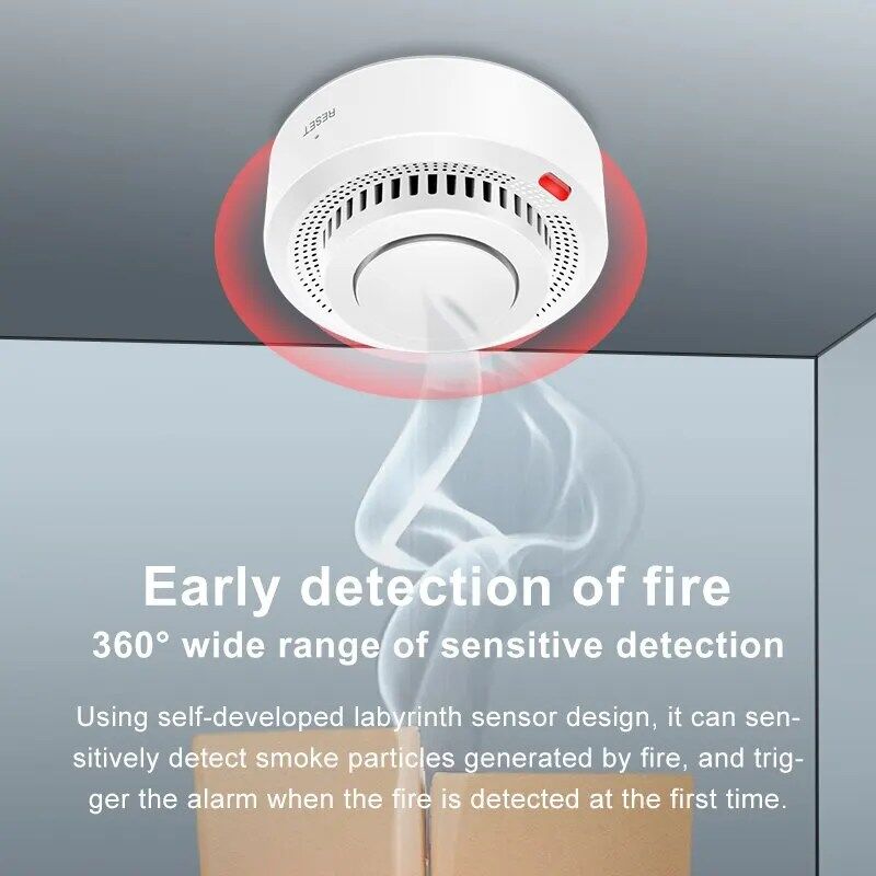 Détecteur de Fumée Wi-Fi  Tuya avec Alarme Incendie Intégrée thumbnail 3