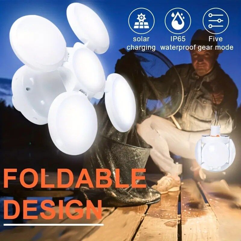 Lumière sans Limites Découvrez la Lampe Solaire Pliable à pour un Éclairage Nocturne sans Fil