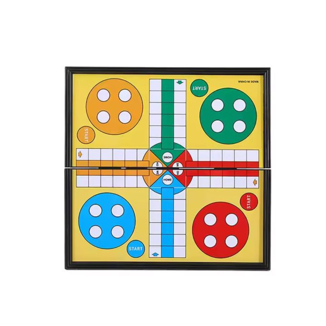 Jeu de Ludo Magnétique 33×33 cm – Idéal pour des Instants Ludiques en Famille