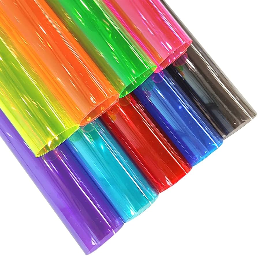 Film coloré transparent professionnel 30×120 cm en tissu imperméable souple.