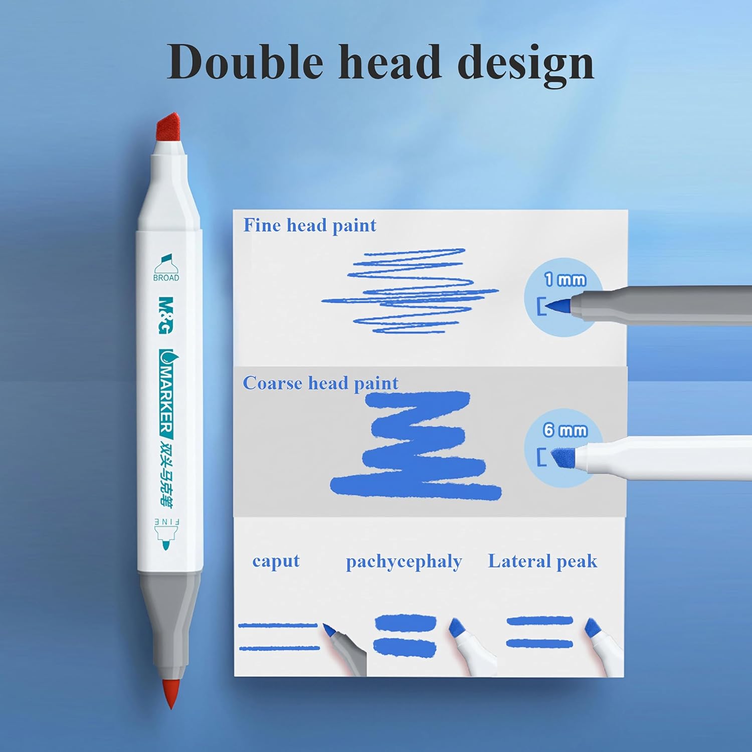 Stylos de dessin à double embout, 24 couleurs aquarella blés pour enfants et adultes. thumbnail 3