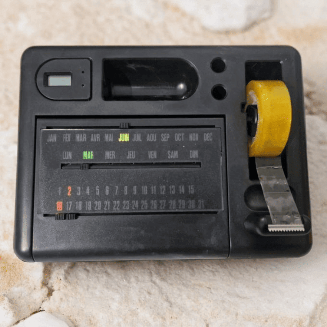 Support De Rangement De Bureau Multifonction Avec Calendrier Rotatif Et Porte-accessoires
