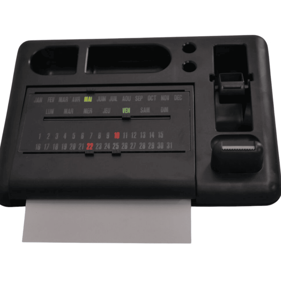Support De Rangement De Bureau Multifonction Avec Calendrier Rotatif Et Porte-accessoires