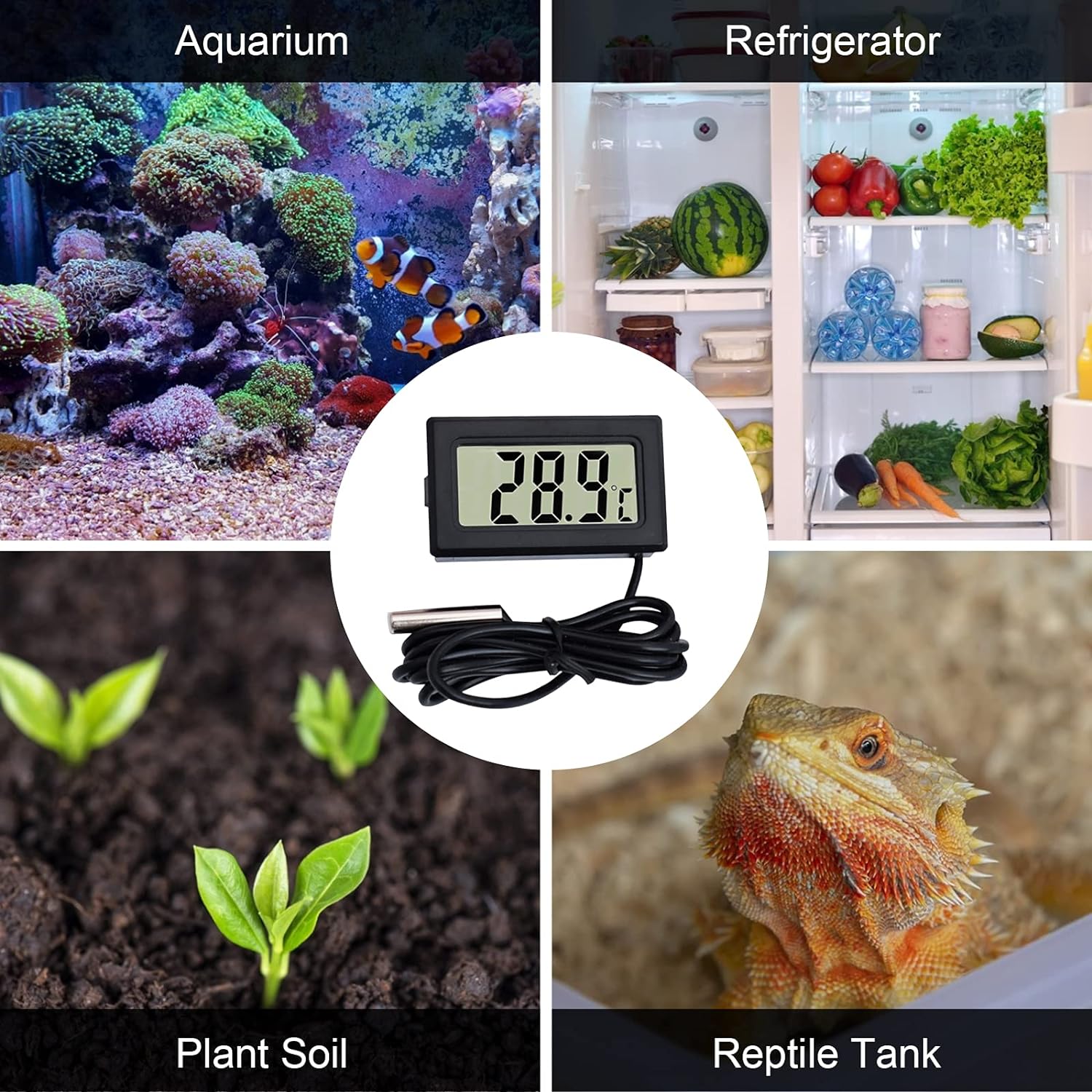 Mini Thermomètre Hygromètre LCD pour Contrôle de l’Humidité thumbnail 3