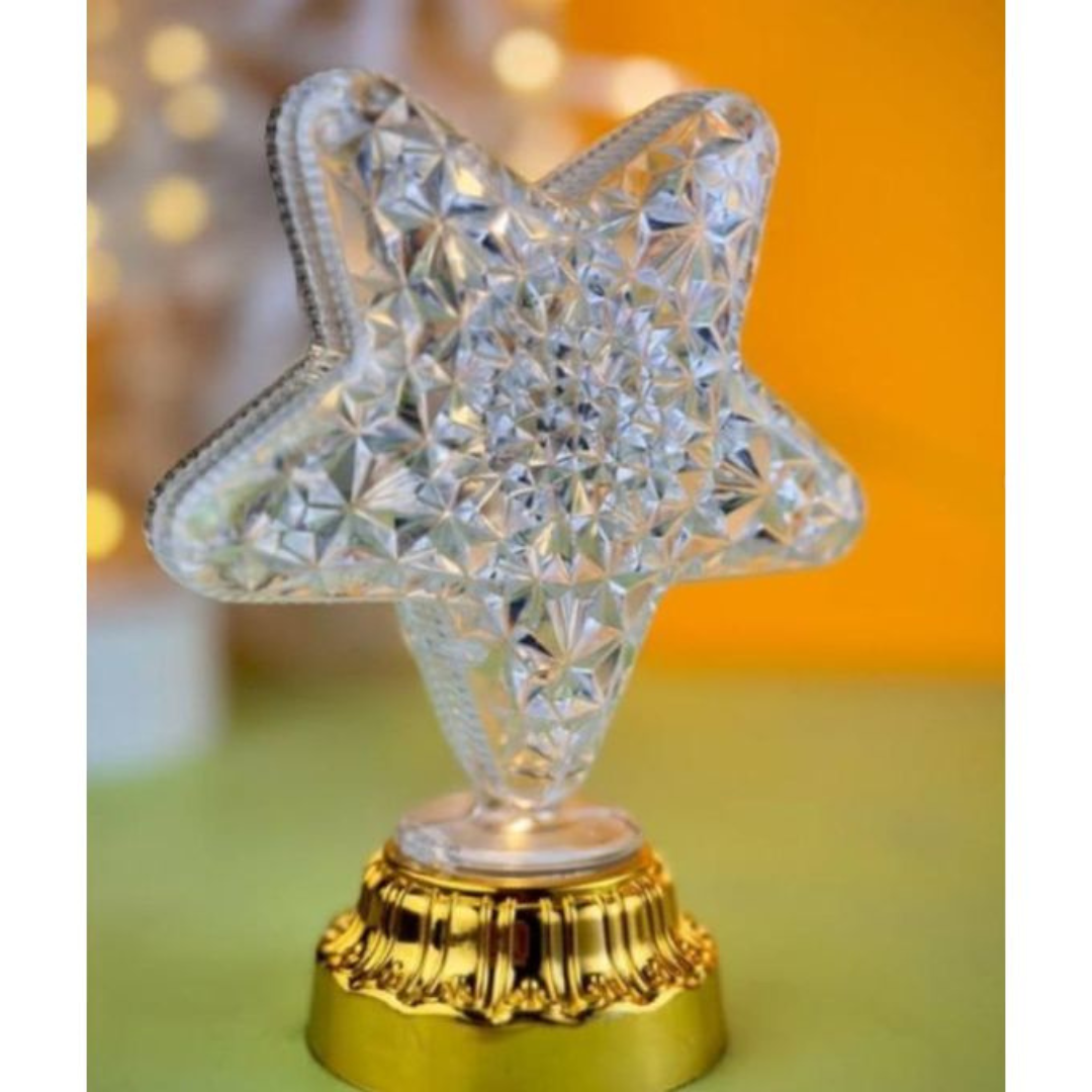 Lampe de table en cristal – Éclairage LED au design nordique pour une décoration moderne.