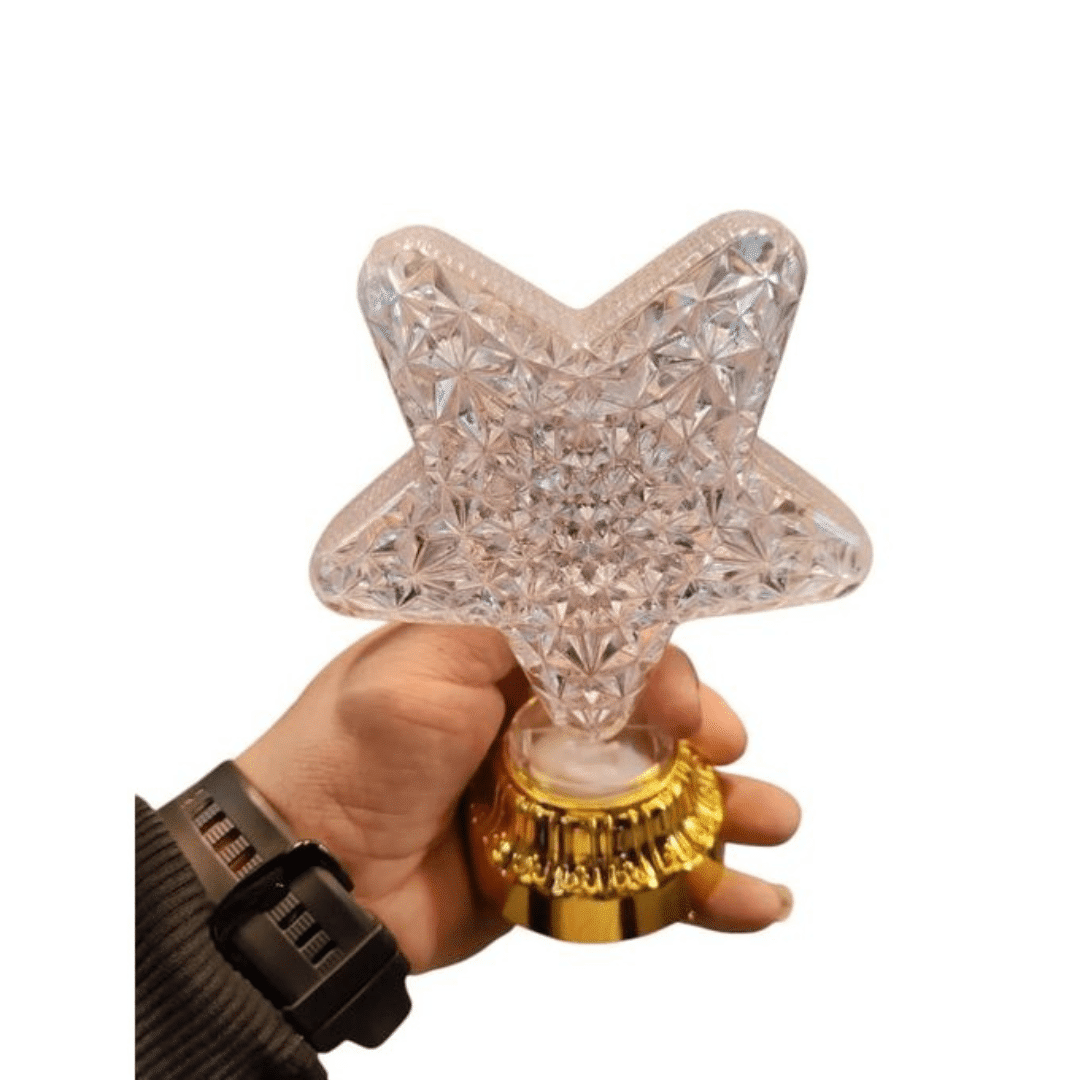 Lampe de table en cristal – Éclairage LED au design nordique pour une décoration moderne. thumbnail 4