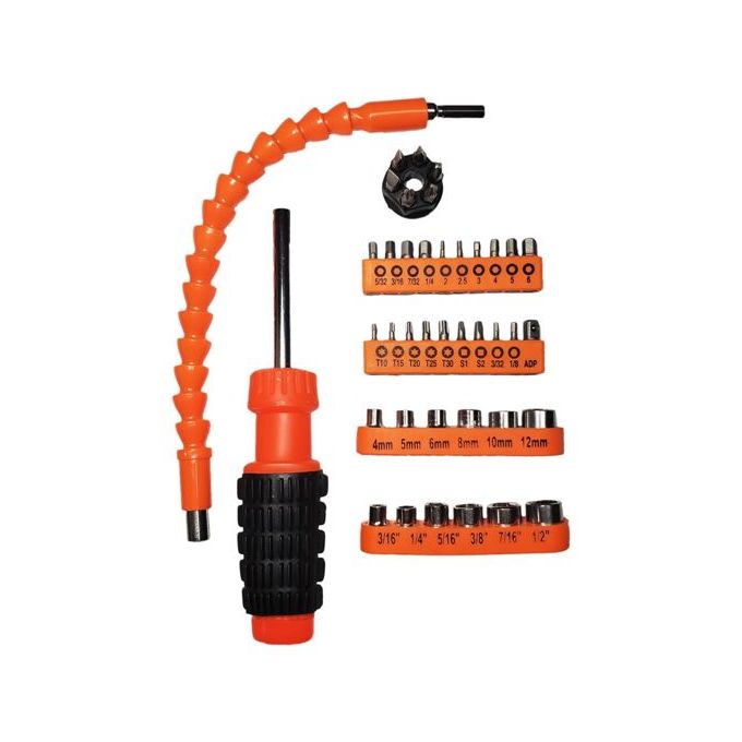 Set de Tournevis Flexibles et Embouts D’extension