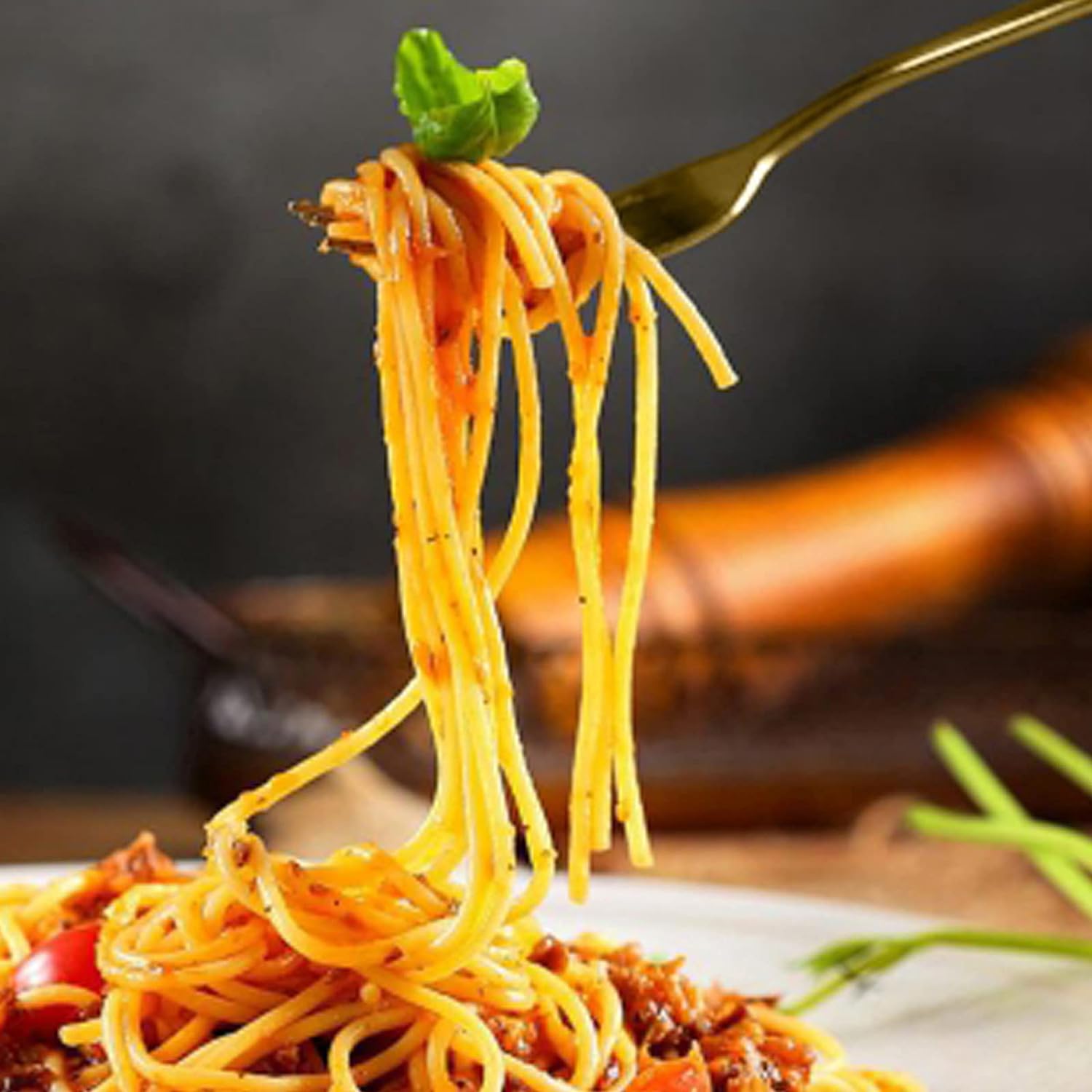Ensemble de 18 couverts de table en acier inoxydable doré pour La Cuisine thumbnail 3