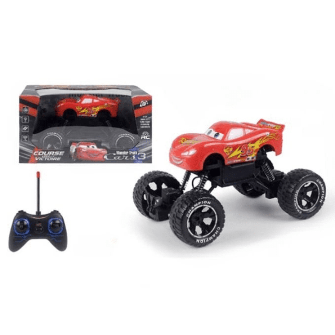 Voitures Disney-Pixar avec roues surdimensionnées – Jouet en métal avec effets sonores pour enfants