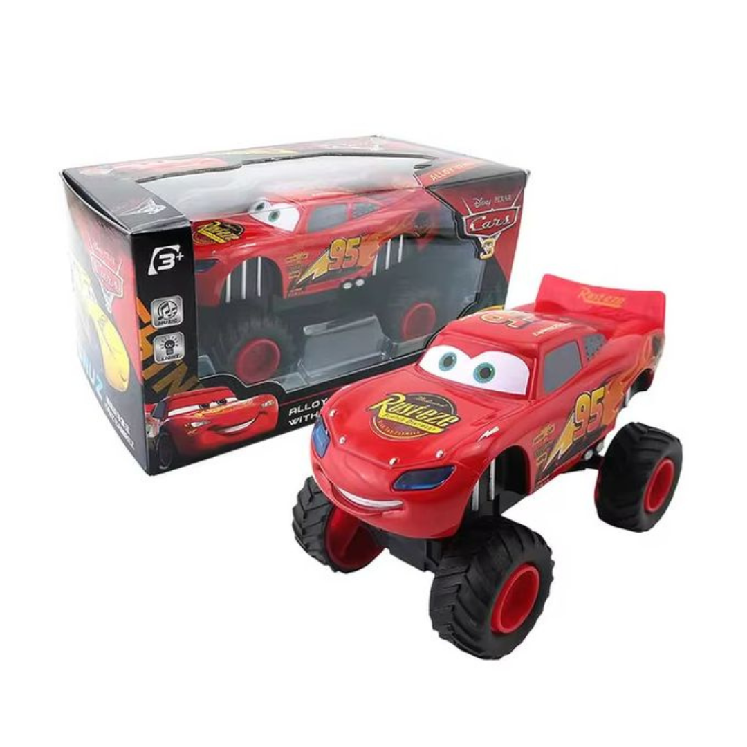 Voitures Disney-Pixar avec roues surdimensionnées – Jouet en métal avec effets sonores pour enfants thumbnail 4
