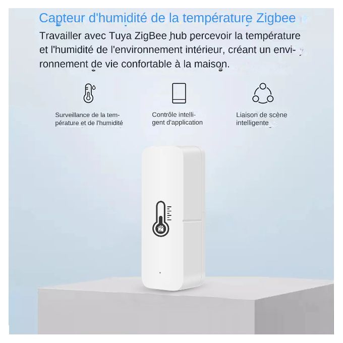 Capteur Intelligent de Température et d’humidité avec Buzzer Restez Informé à tout Moment et en Tout Lieu