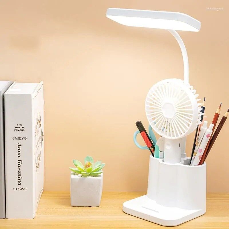 Lampe de table LED multifonctionnelle pour étude et travail nocturne avec Porte-stylo et Téléphone thumbnail 4