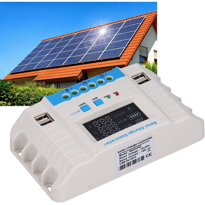 Contrôleur de Charge Solaire10A + Coque Abs
