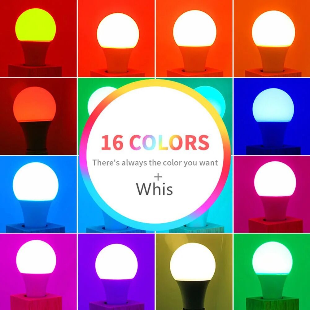 Ampoule 16 Couleurs avec Télécommande E27 A 60