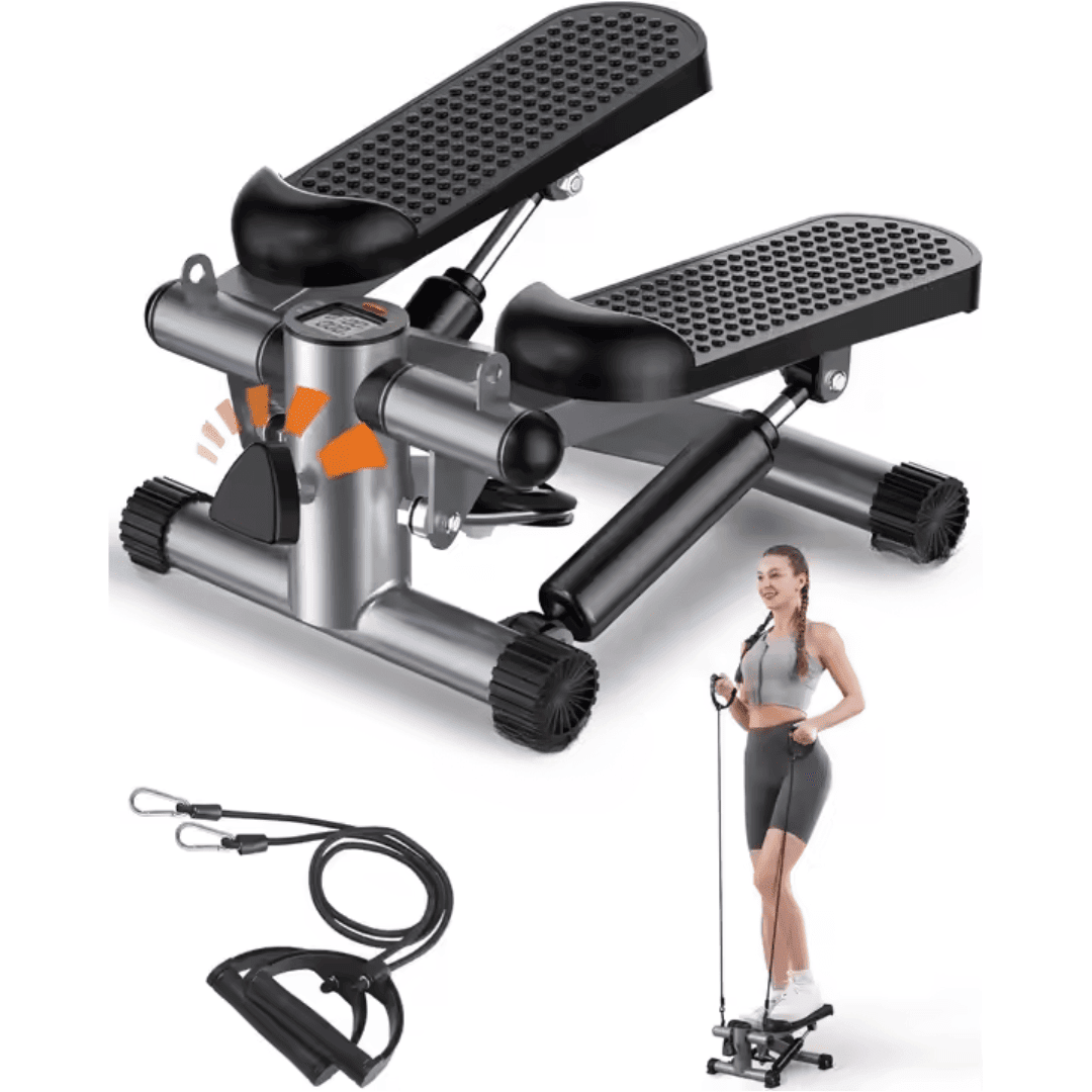 Mini Stepper De Fitness Avec Bandes De Résistance thumbnail 1