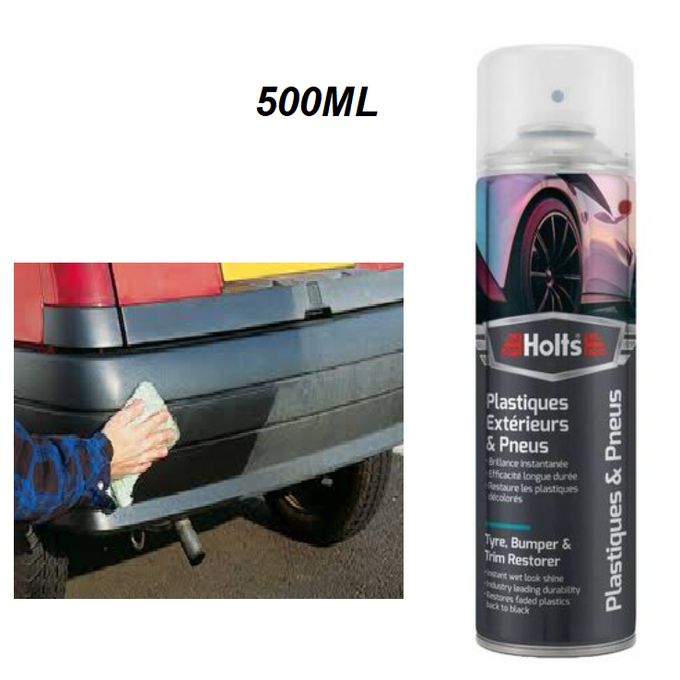 Redonnez vie à vos Extérieurs avec notre Rénovateur Plastiques & Pneus 500 ml