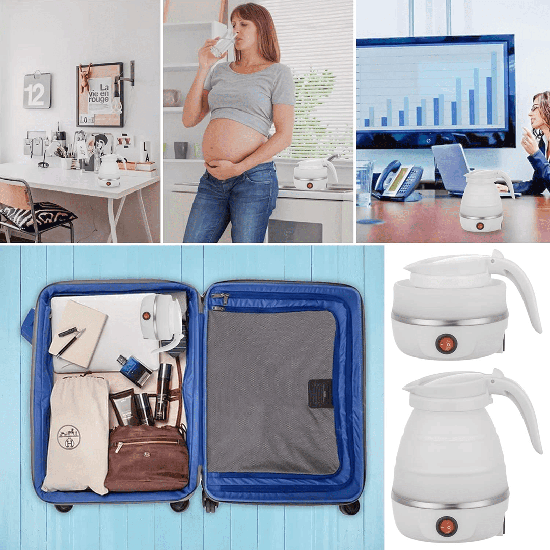 Mini bouilloire électrique pliable pour voyage (colleur aléatoire) thumbnail 3